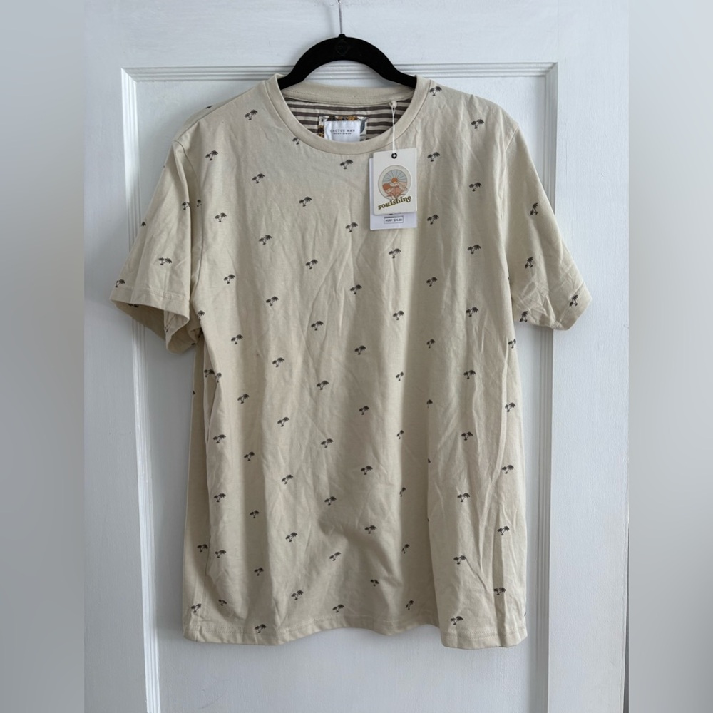 NWT Men's Cactus Man Ricky Singh Palm Tree T-Shirt Size Large